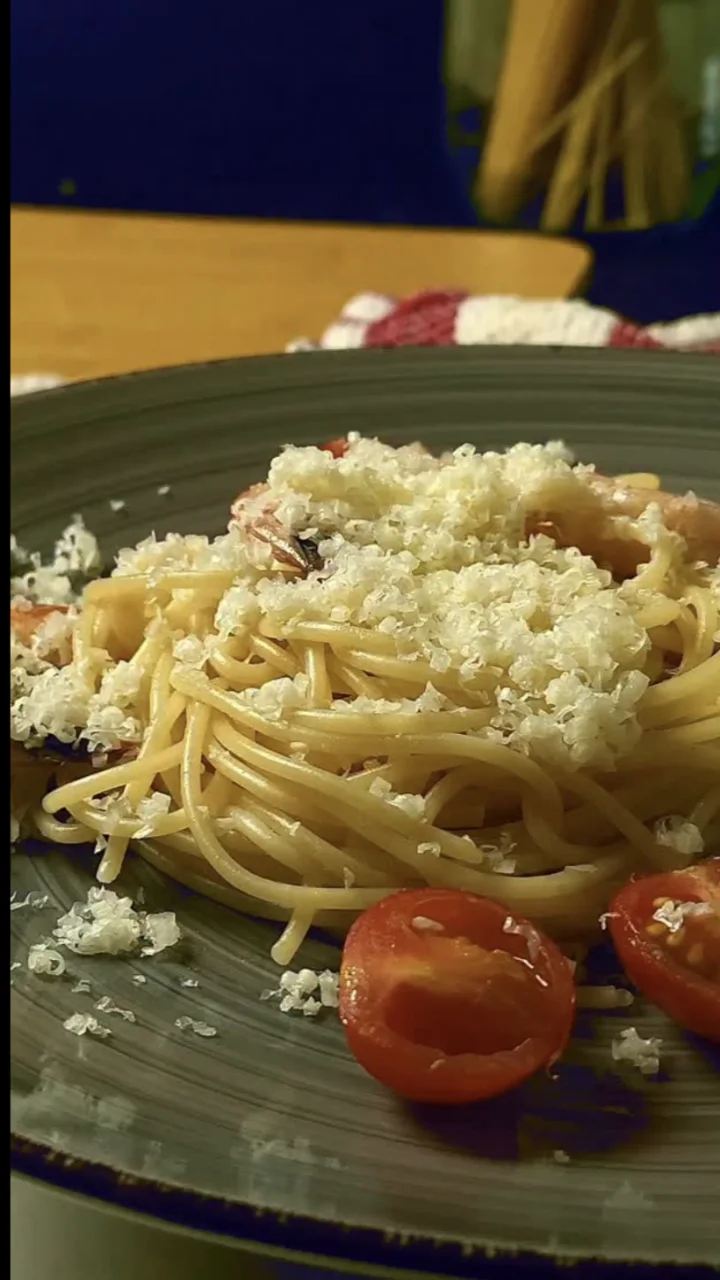Still from Creamy Shrimp Pasta — Restaurant-Style at Home